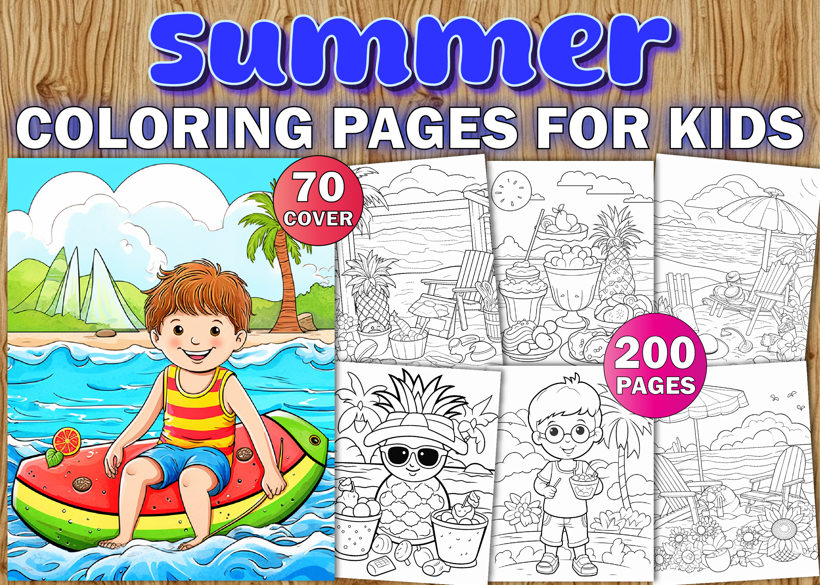 Summer Coloring Pages for Kids