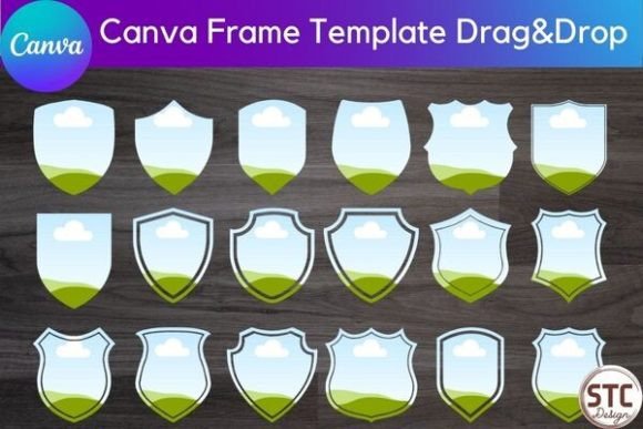 18 Security Shield Emblem Canva Frames