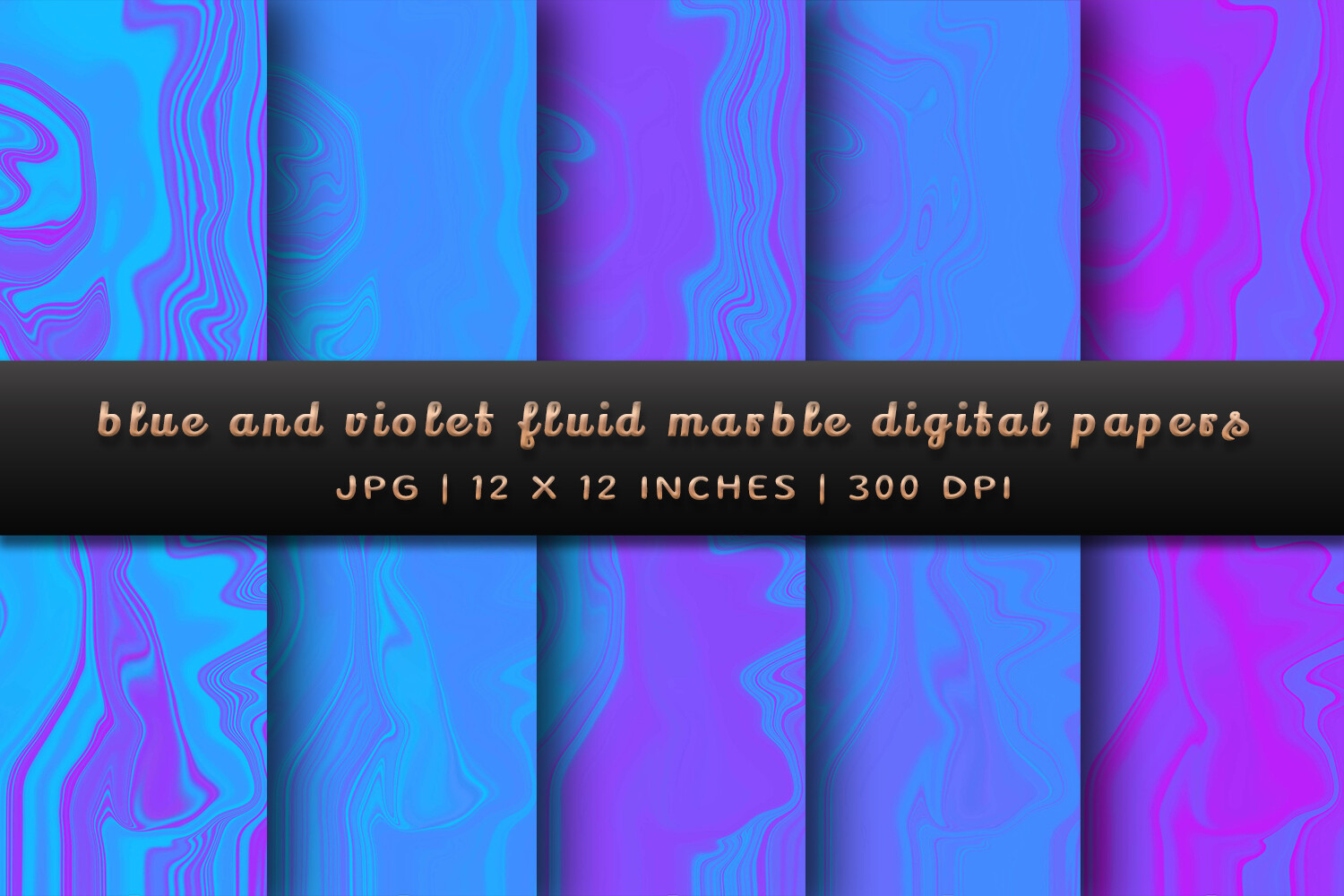Blue and Violet Fluid Marble Graphic by Pugazh Logan · Creative Fabrica
