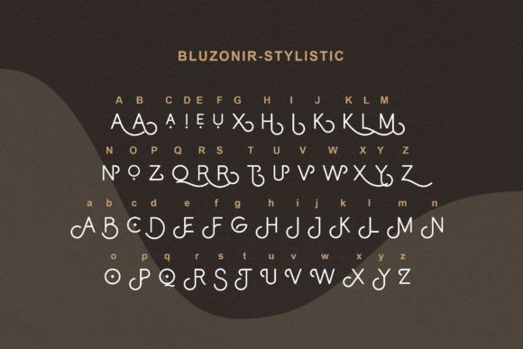 Bluzonir Font - Preview 3