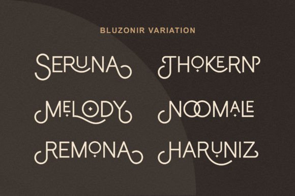 Bluzonir Font - Preview 5