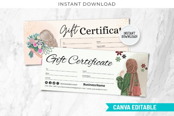 Canva Luxury Beauty Gift Certificate