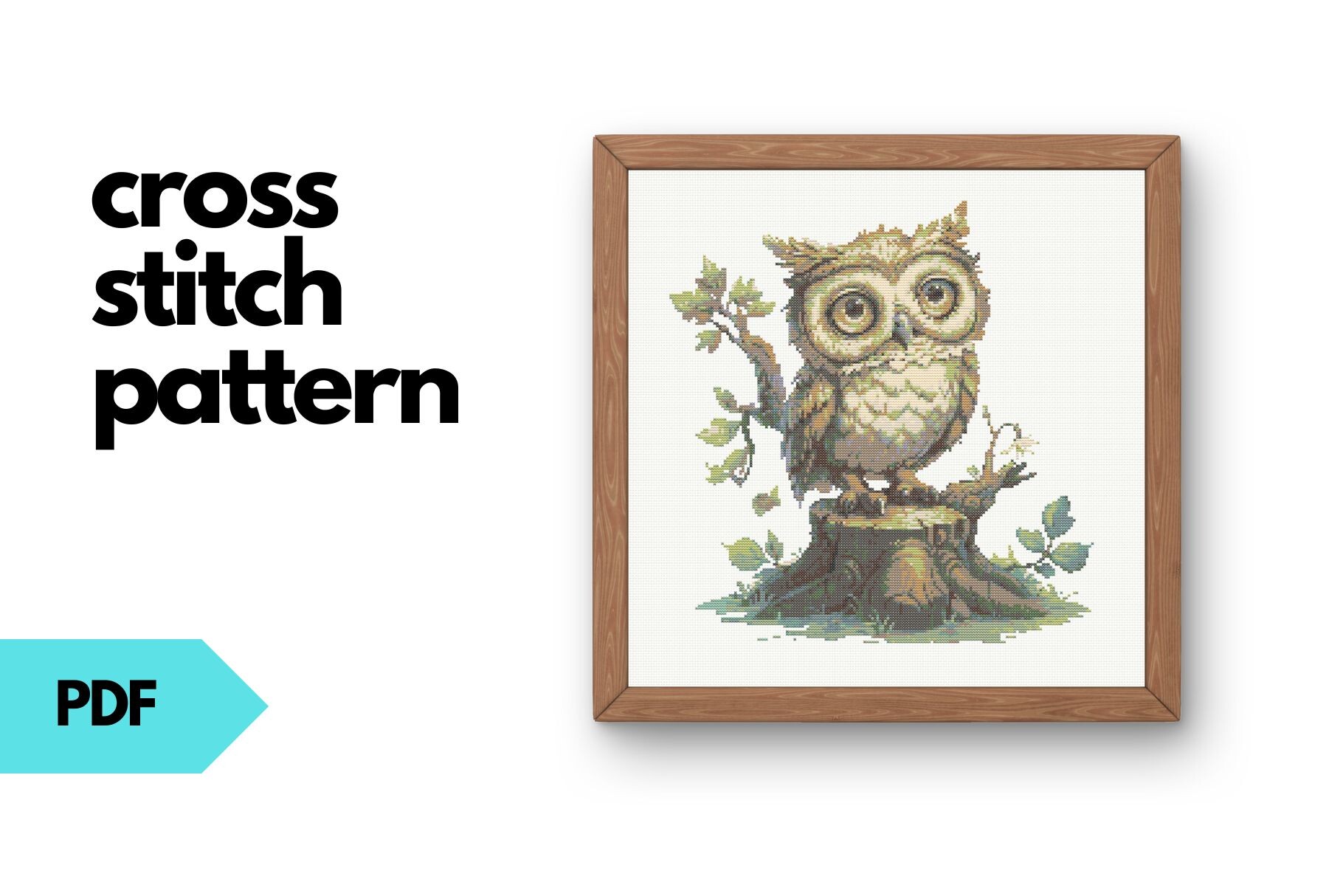 Cute Owl Cross Stitch Pattern