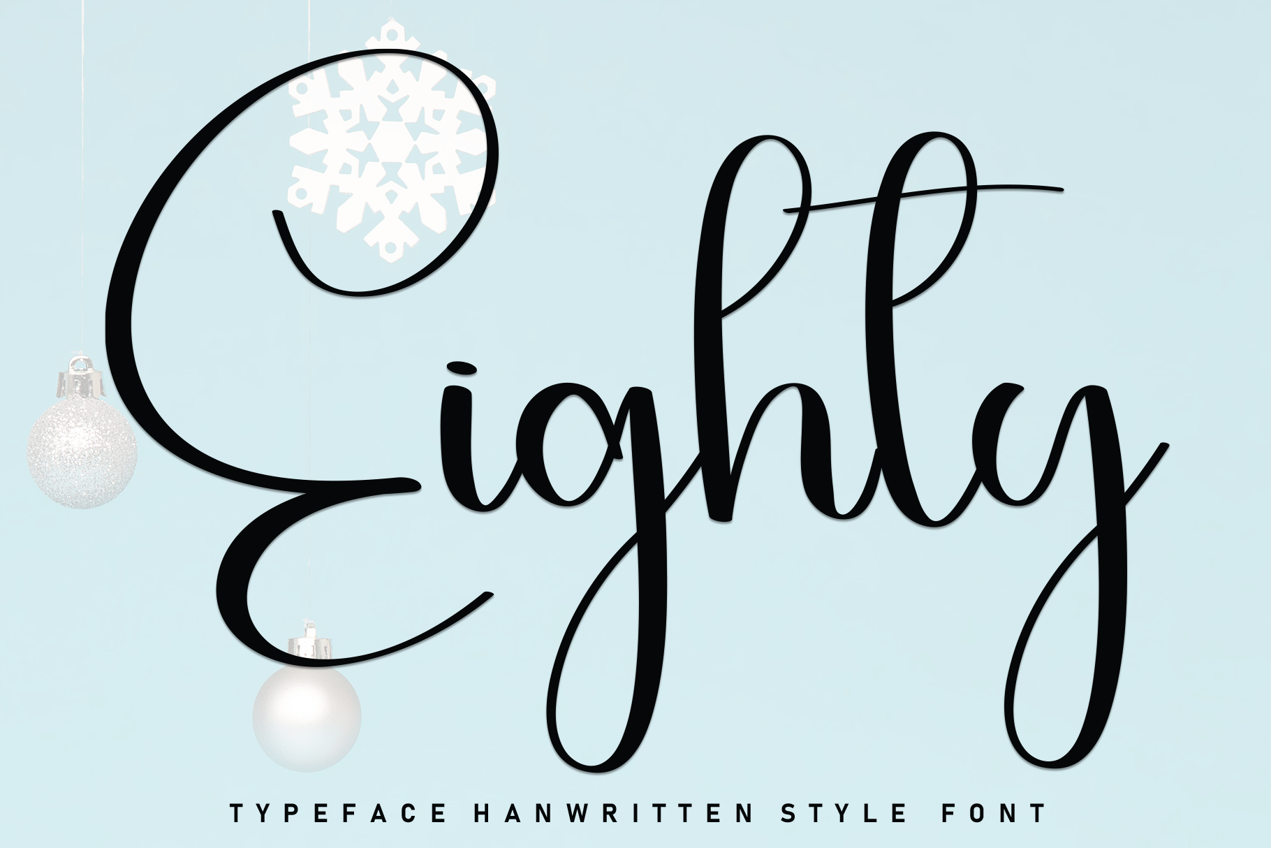 Eighty Lettering Eighty Font by Berkah Shop · Creative Fabrica