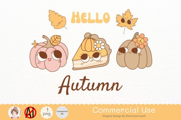 Preview of Hello Autumn Png, Sublimation T-shirt, sticker, and sublimation design