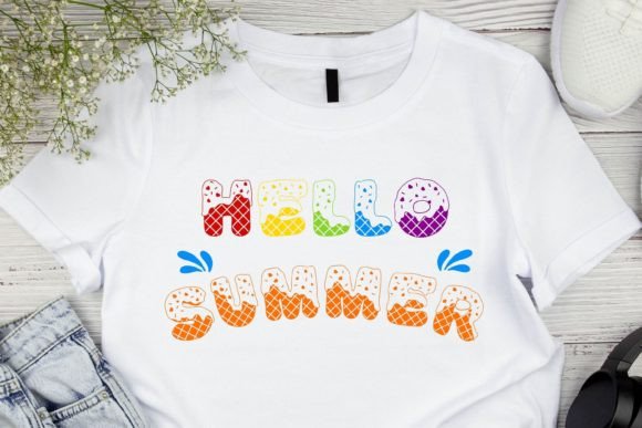 Ice Cream Cone Font PNG with transparent background - Preview 2
