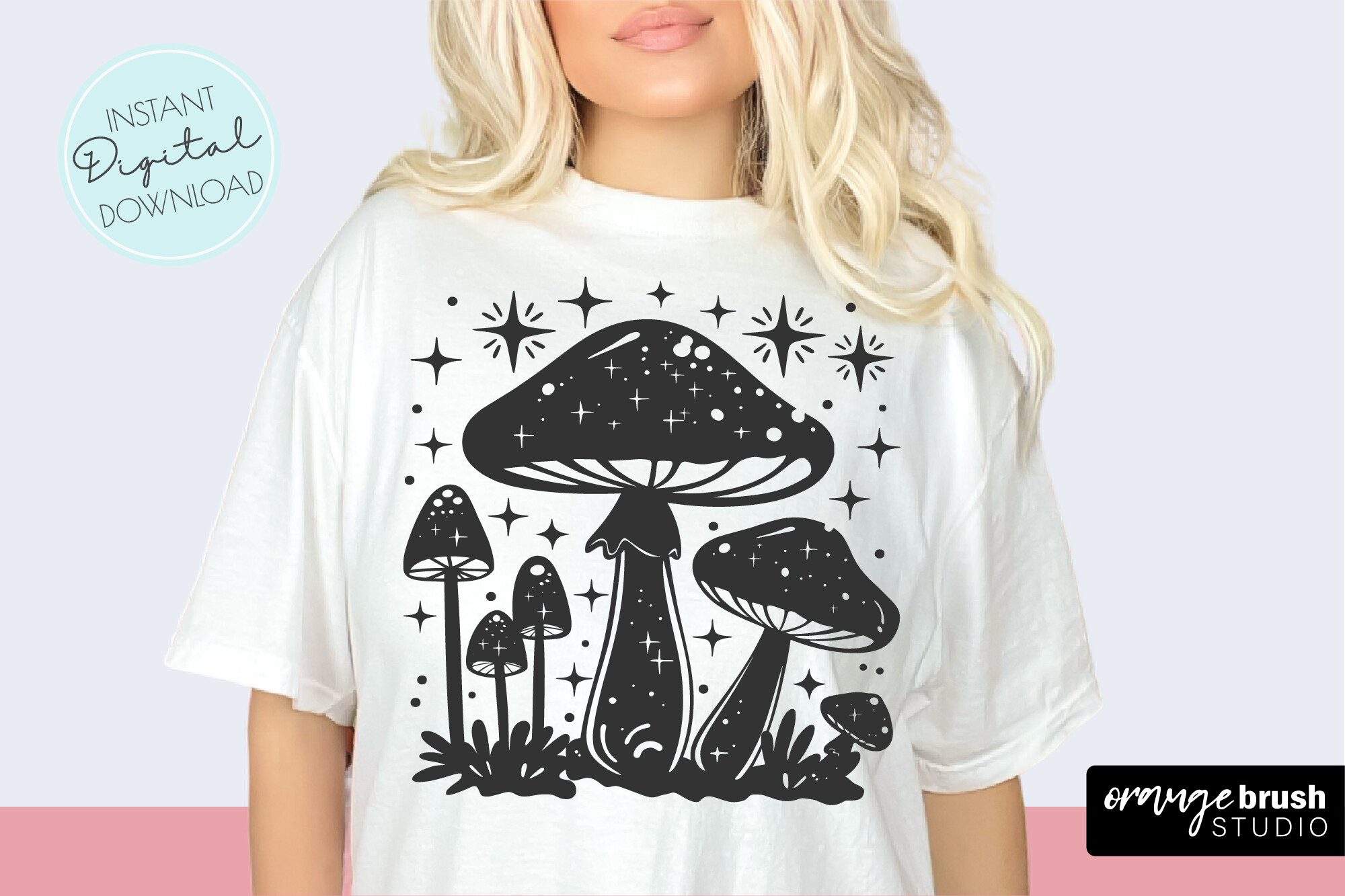 Magic Mushroom SVG PNG Boho Sublimation Graphic by Orange Brush Studio ...