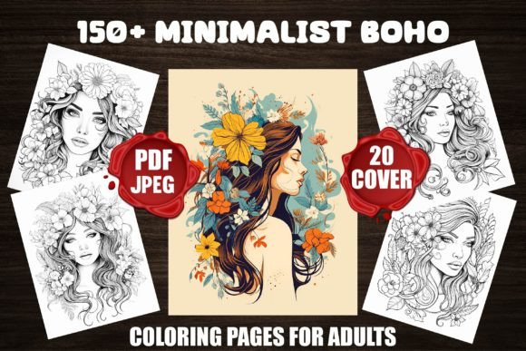 Minimalist Boho Coloring Pages