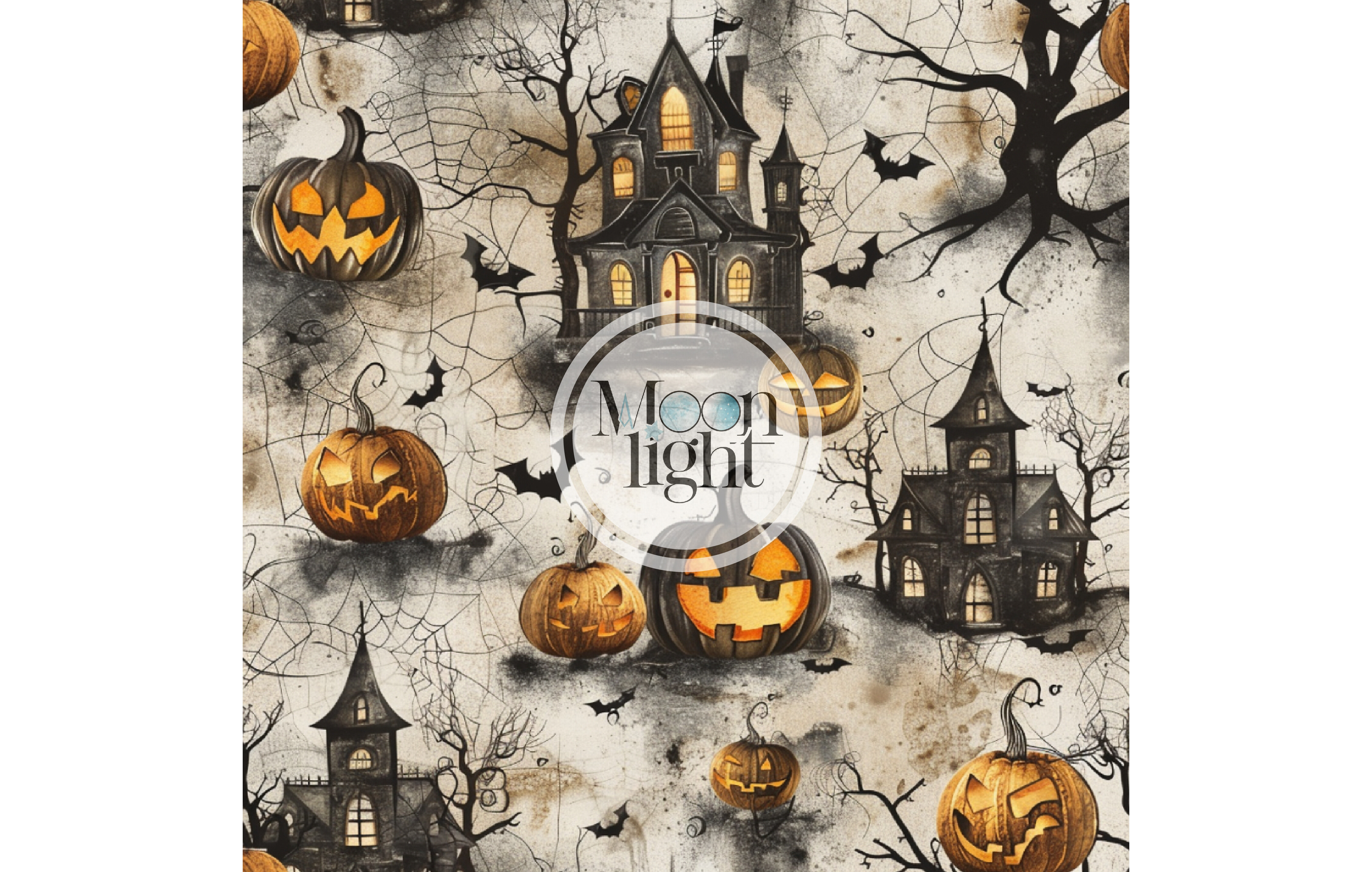 Seamless Halloween Digital Paper 48 Graphic by moonlight craft ...