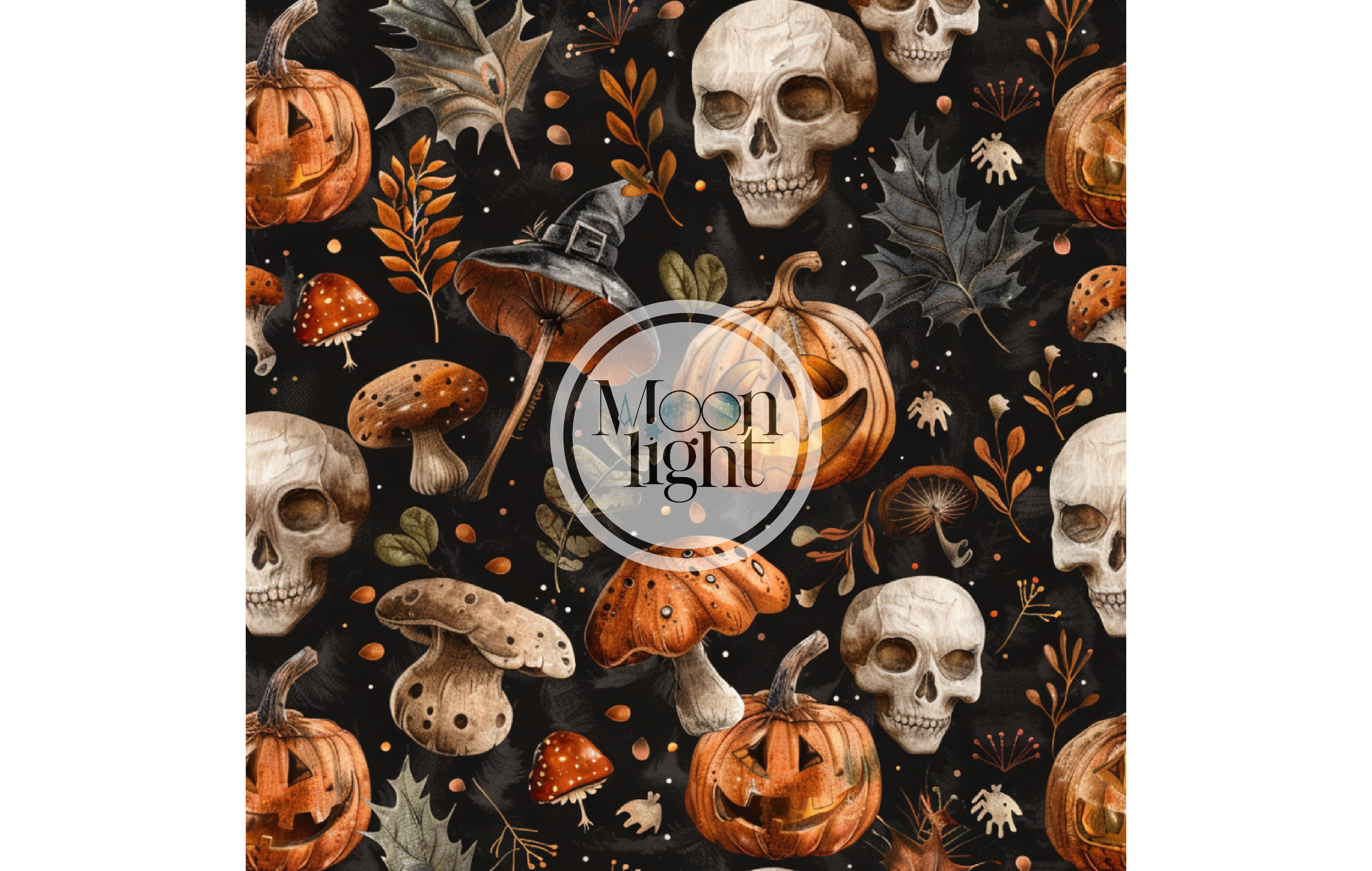 Seamless Halloween Digital Paper 64 Graphic by moonlight craft ...