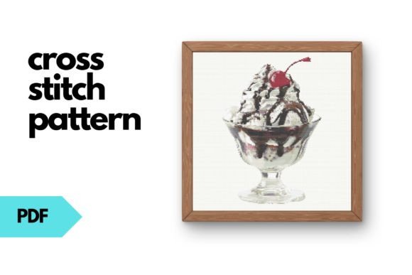 Sundae Cross Stitch Pattern