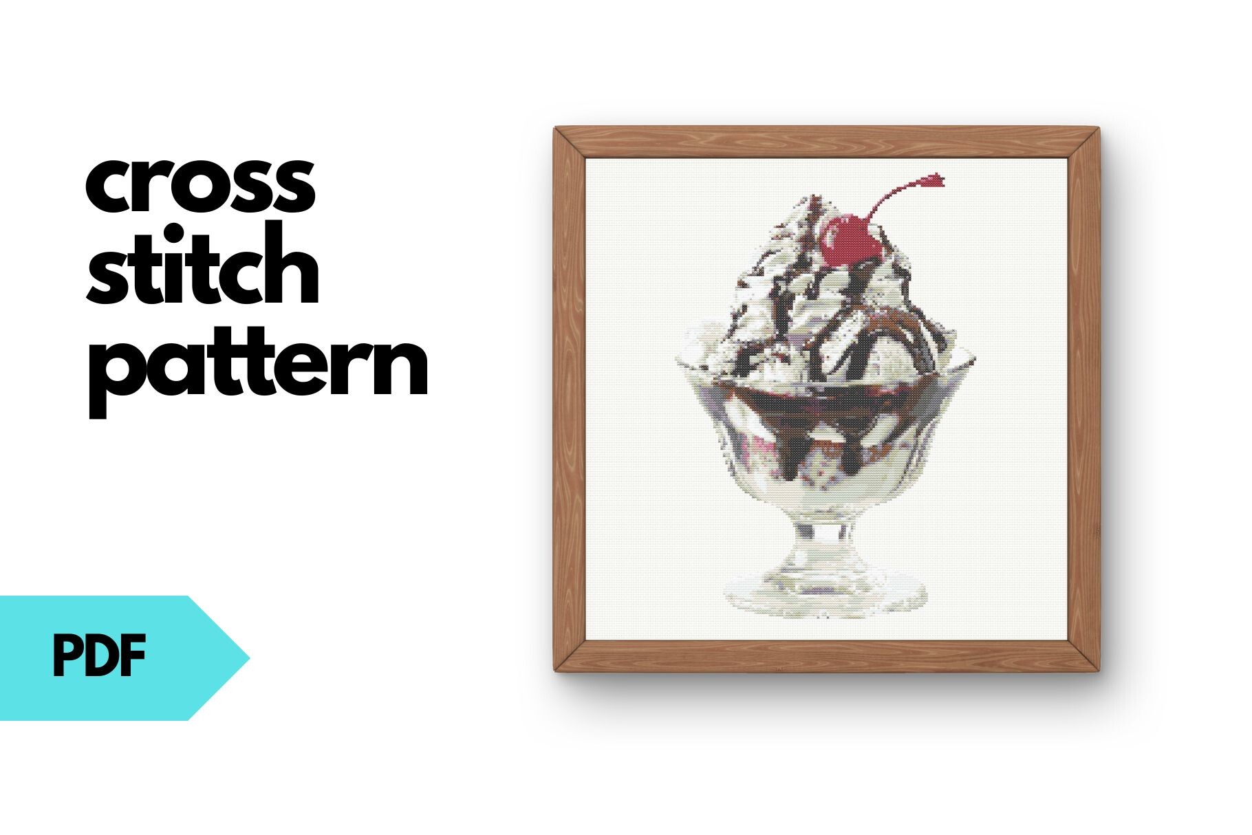 Sundae Cross Stitch Pattern