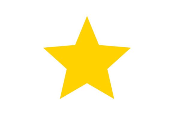 Yellow Star Vector Icon