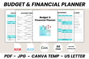 Budget & Financial Planner Canva Temp Graphic by DIGITAL PRINT BOX ...