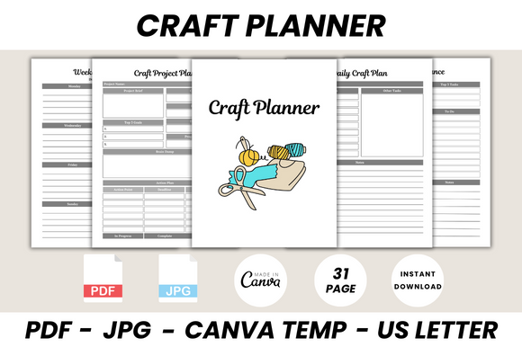 Craft Planner Canva Template