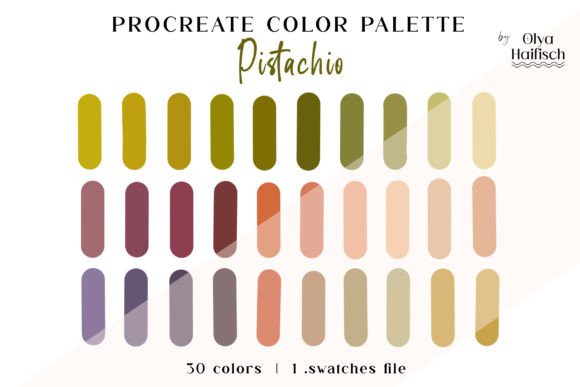 Delicate Green Procreate Color Palette