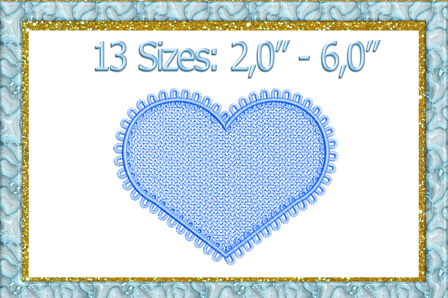 FSL Heart Machine Embroidery