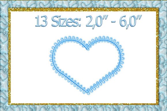 HEART Embroidery Design