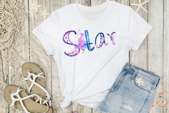 Magic Star Font PNG with transparent background - Preview 4