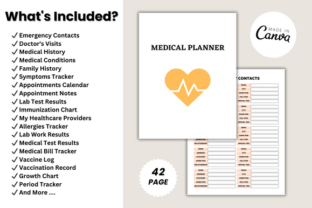 Medical Planner Canva Template Graphic by DIGITAL PRINT BOX · Creative ...