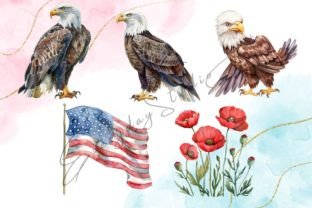 Memorial Day Watercolor Clipart Graphic by EverydayStudioArt · Creative ...