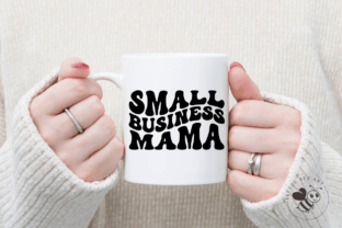 Small Business Mama Wavy SVG Graphic by Three Dove · Creative Fabrica