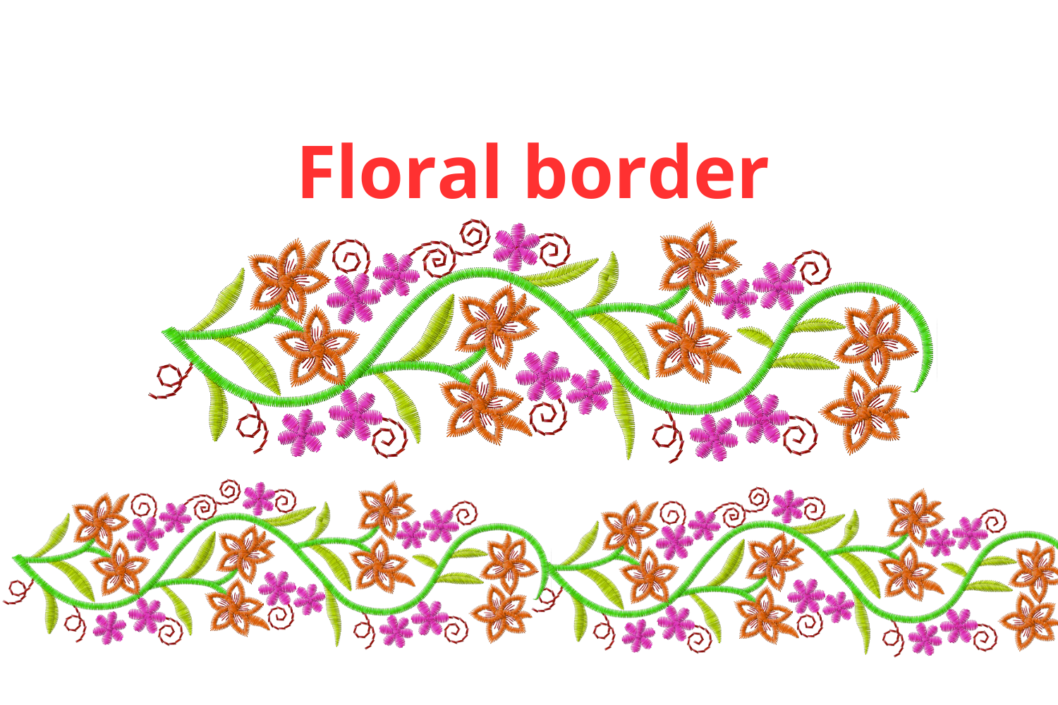 Beauty Floral Border