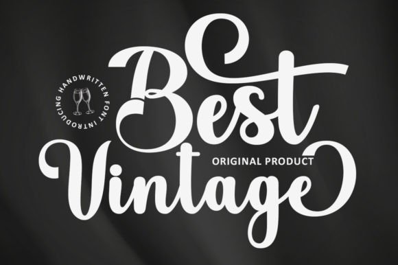 Black Vintage Font - Preview 1