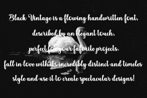 Black Vintage Font - Preview 4