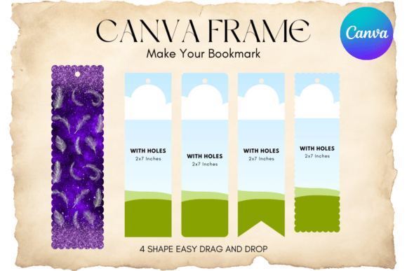 Bookmark Canva Frame Template Add Photo