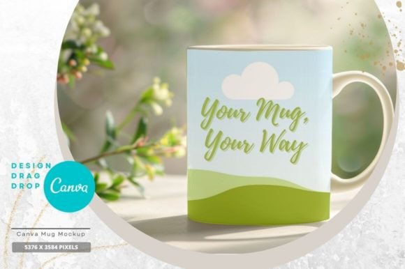 Easy-Edit Canva Mug Mockup Set 12