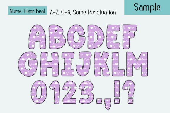 Nurse Alphabet Font PNG with transparent background - Preview 5