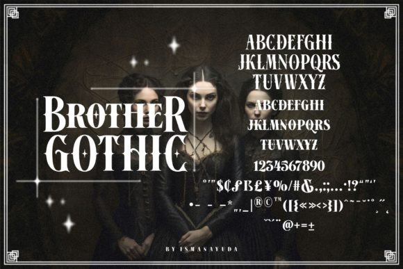 Brother Gothic Font - Preview 1