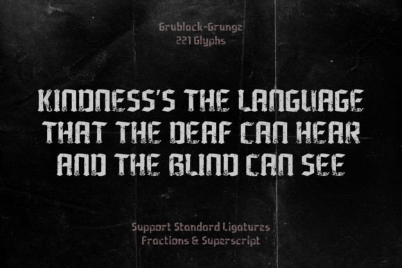 Grublack Font - Preview 1