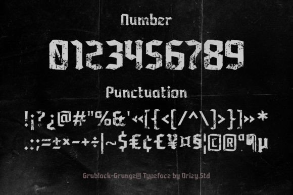 Grublack Font - Preview 3