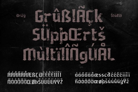 Grublack Font - Preview 4