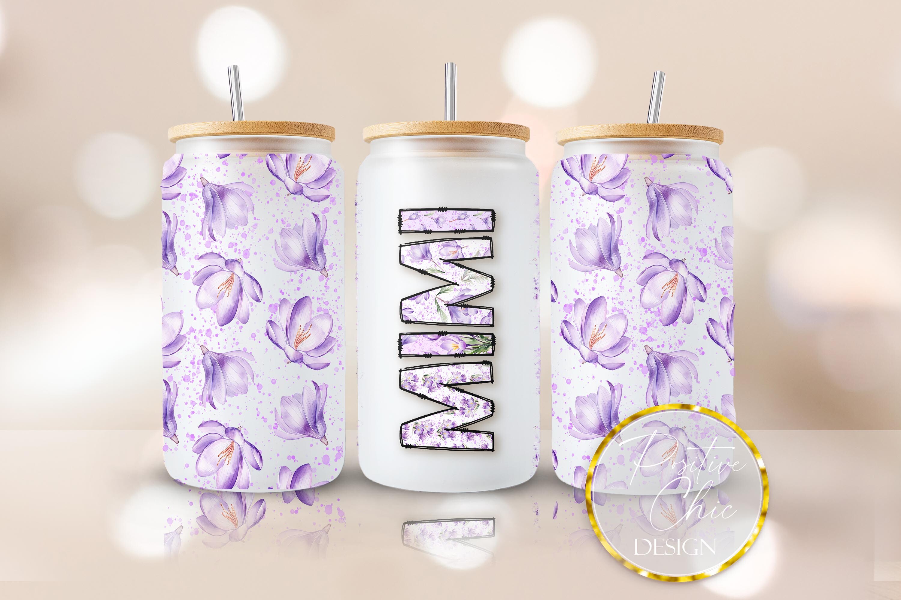 Mimi Libbey Glass Can Wrap UVDTF PNG Graphic by PositiveChic · Creative ...