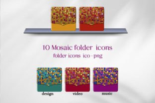 Mosaic Folder Icons Graphic by Ruba Alash · Creative Fabrica