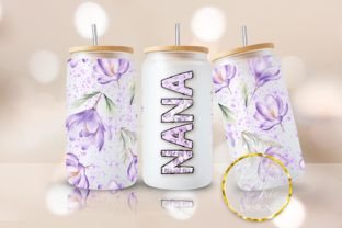 Mothers Day Nana Libbey Glass Wrap PNG Graphic by PositiveChic ...