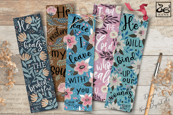 Printable Bible Verse Bookmarks Set #029