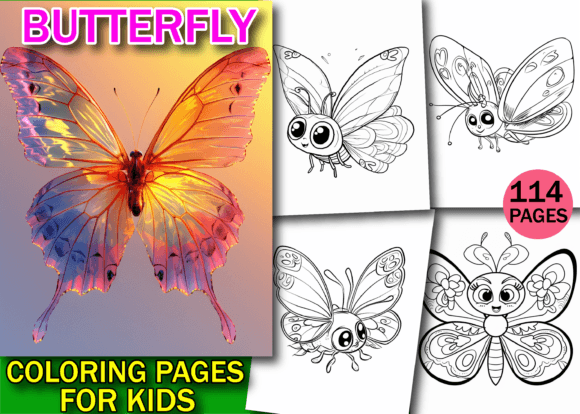 110 Butterfly Coloring Pages for Kids
