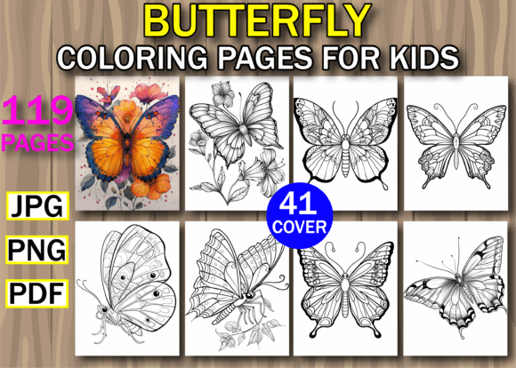 119 Butterfly Coloring Pages for Kids