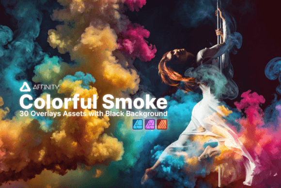 Affinity Assets Colourful Smoke Overlays Graphic Add-ons By Affinity Noise