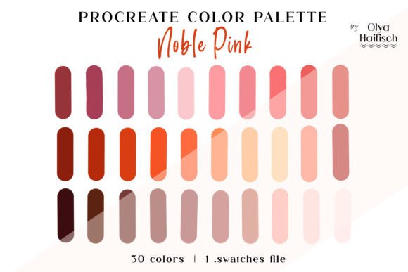 Bright Pink Procreate Color Palette