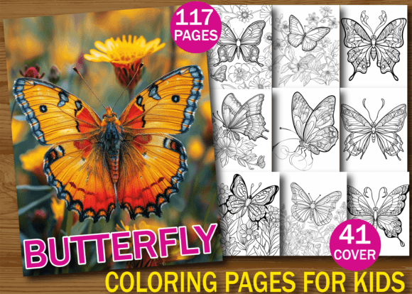 117 Butterfly Coloring Pages for Kids
