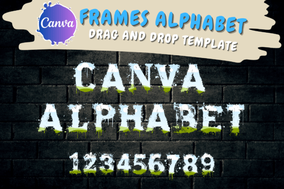 Custom Alphabet Frames Canva Letters Graphic by LostDeLucky · Creative ...
