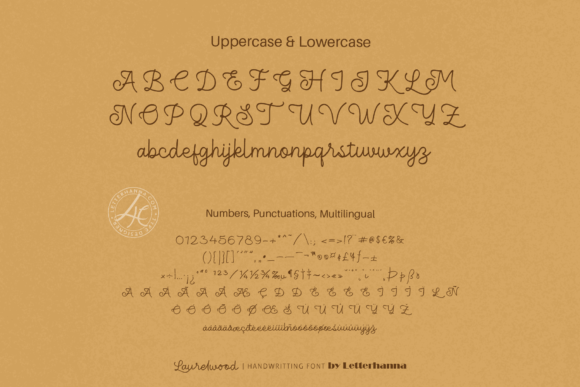 Laurelwood Font PNG with transparent background - Preview 2