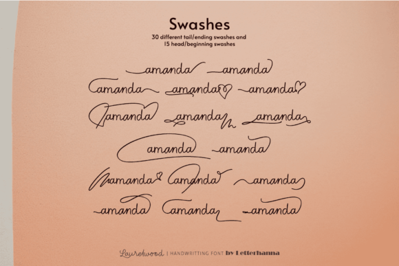 Laurelwood Font PNG with transparent background - Preview 4