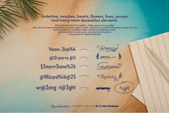 Laurelwood Font PNG with transparent background - Preview 5