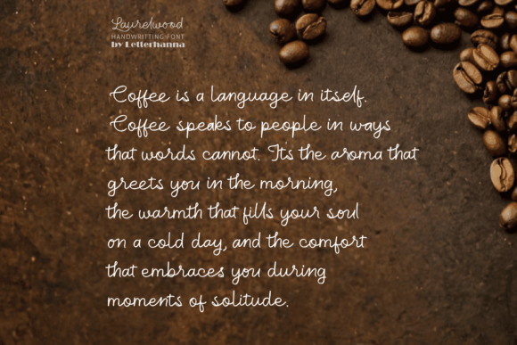 Laurelwood Font PNG with transparent background - Preview 6
